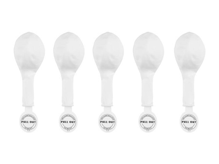 Svietiace biele balóny – 30 cm